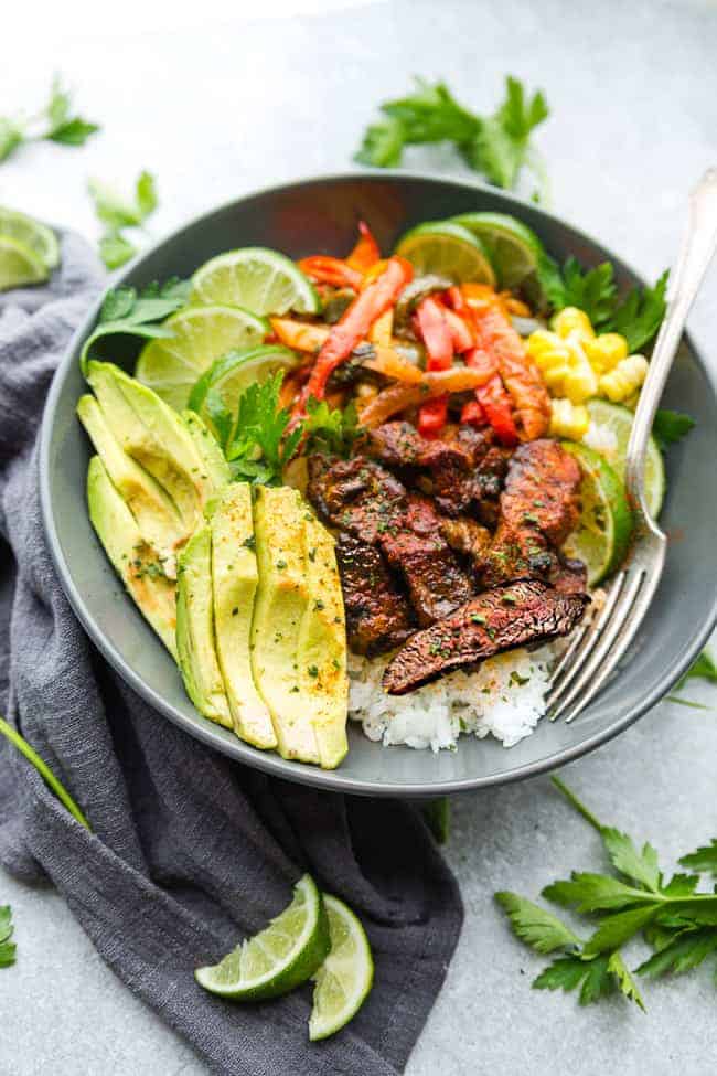 Chipotle Steak Rice Bowls | The Recipe Critic