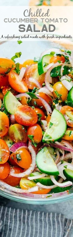 Chilled Cucumber Tomato Salad The Recipe Critic