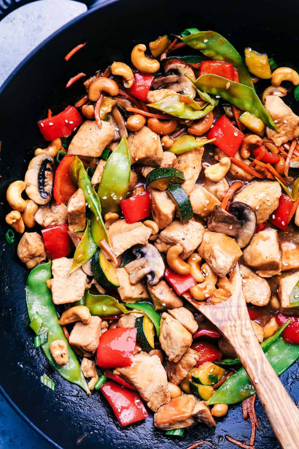 Cashew Chicken Stir Fry | Healthy Chicken Recipes