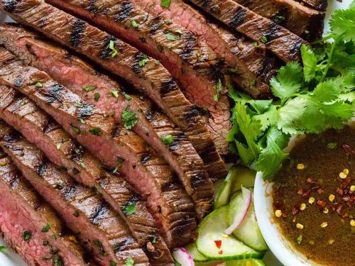 Grilled Flank Steak with Asian-Inspired Marinade