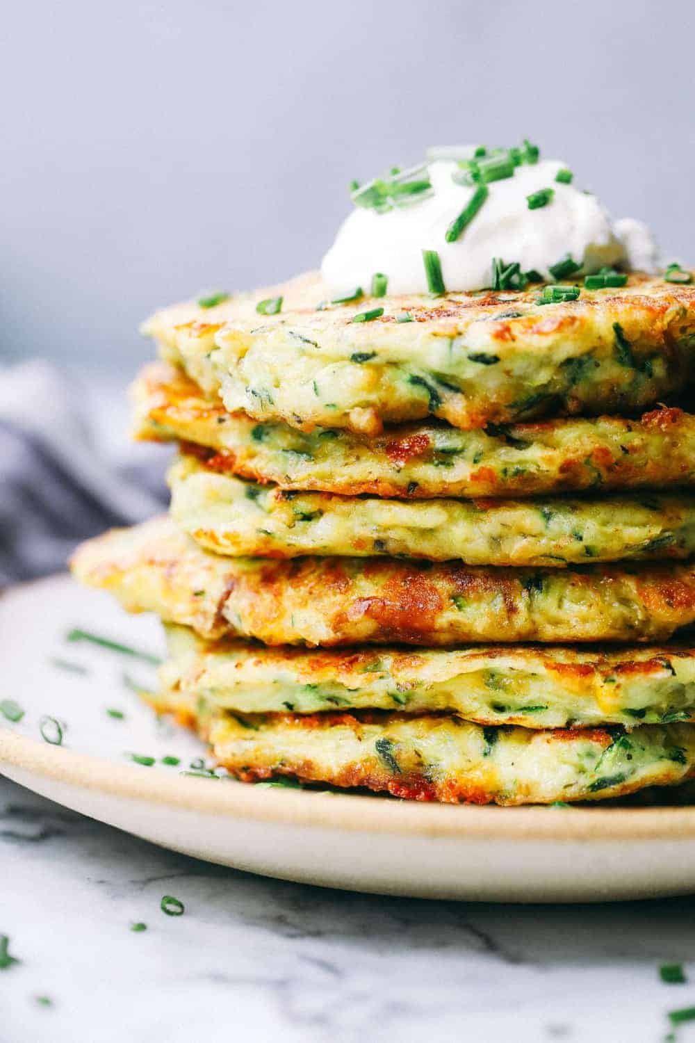 Cheesy Zucchini Fritters - 88