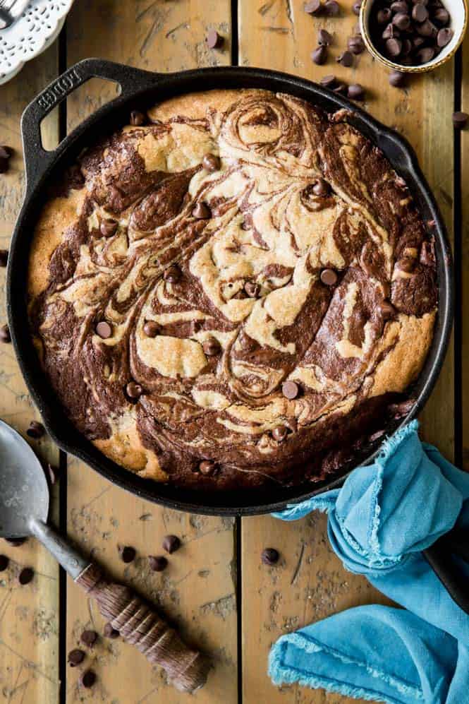 Quick and Easy Skillet Brownie - Just a Taste