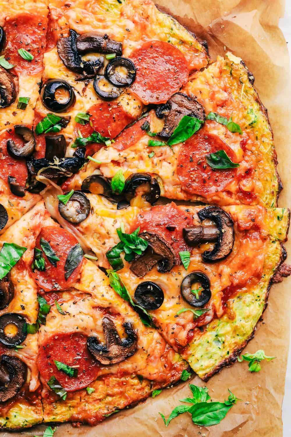 Best Ever Zucchini Crust Pizza - 25