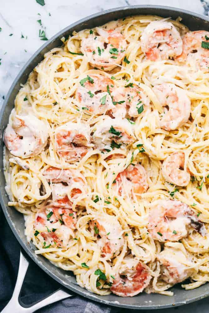 Creamy Garlic Shrimp Alfredo Pasta - 41