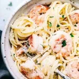 Creamy Garlic Shrimp Alfredo Pasta | The Recipe Critic