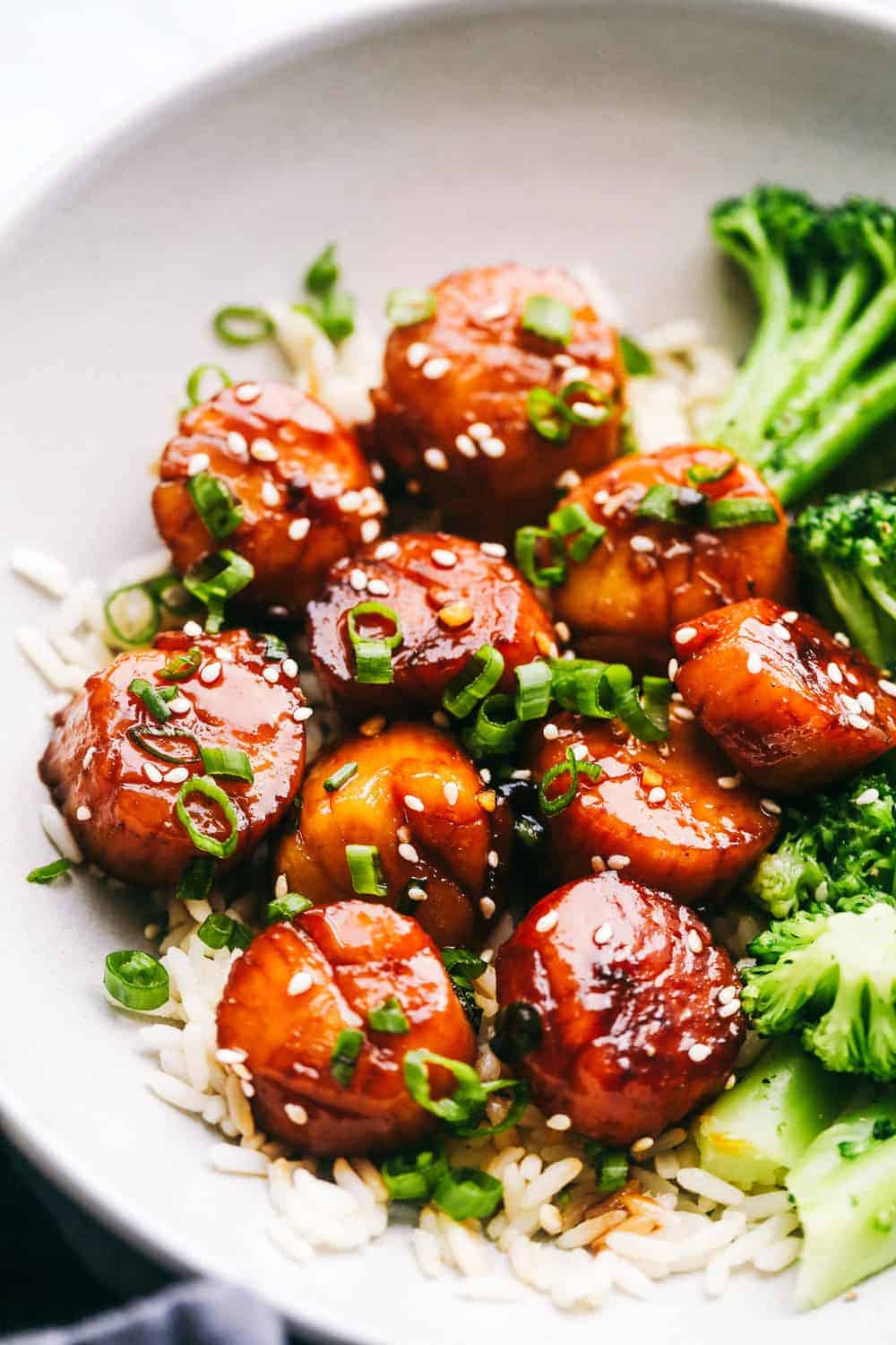 Honey Garlic Butter Scallops - Healthy Chicken Recipes