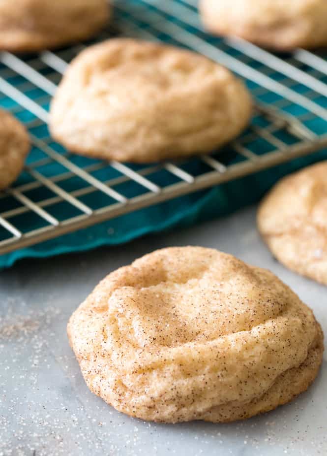 Cream Cheese Snickerdoodle cooling after baking.