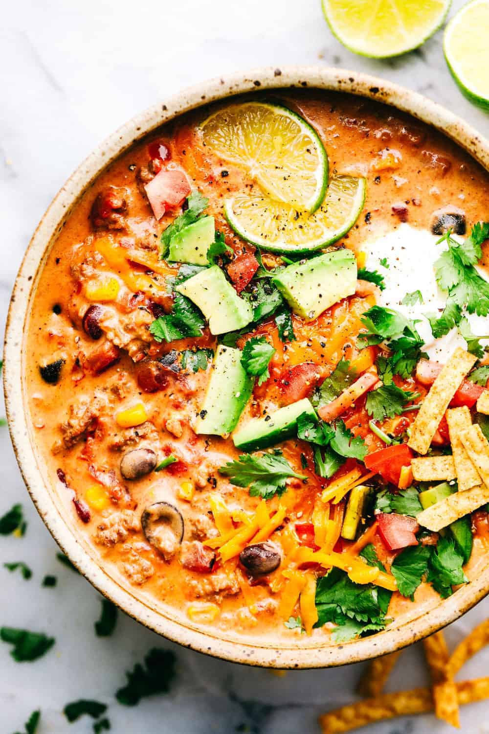 Easy Cheesy Taco Soup - 58