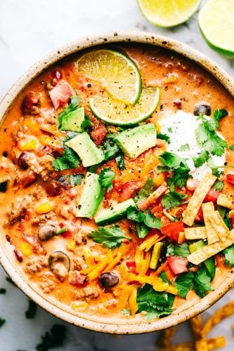 Easy Cheesy Taco Soup | The Recipe Critic