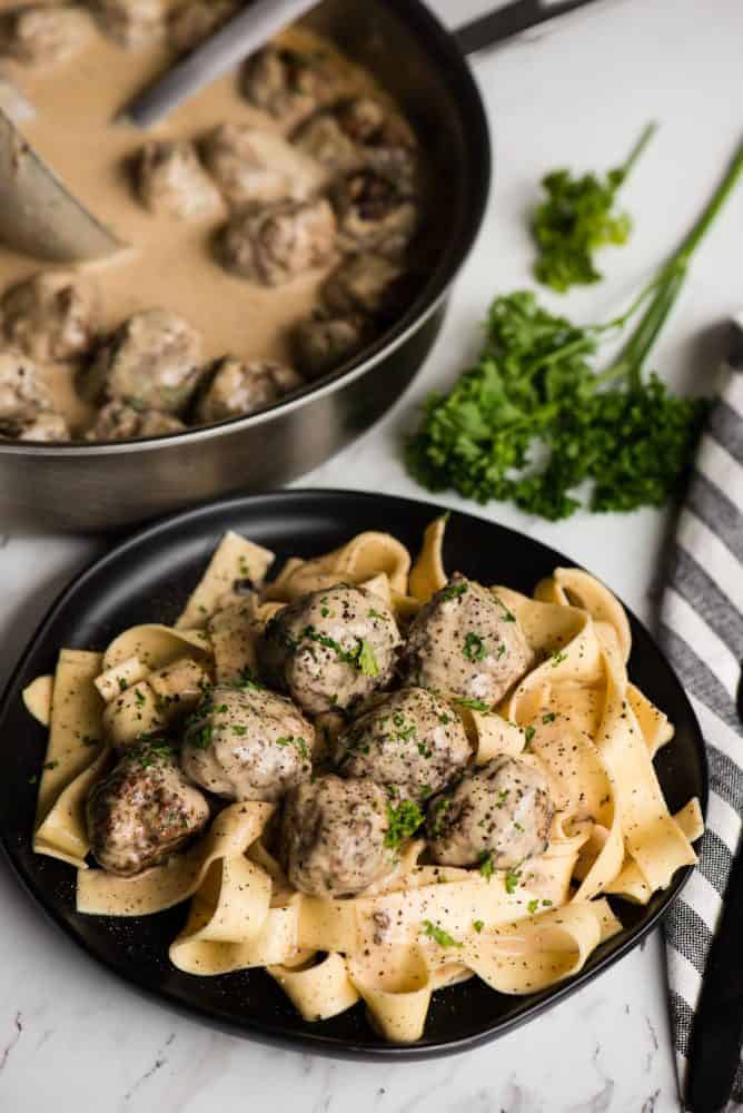 Swedish Meatball Pasta - Jo Cooks