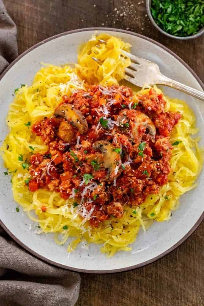 Turkey Bolognese with Roasted Spaghetti Squash - 47