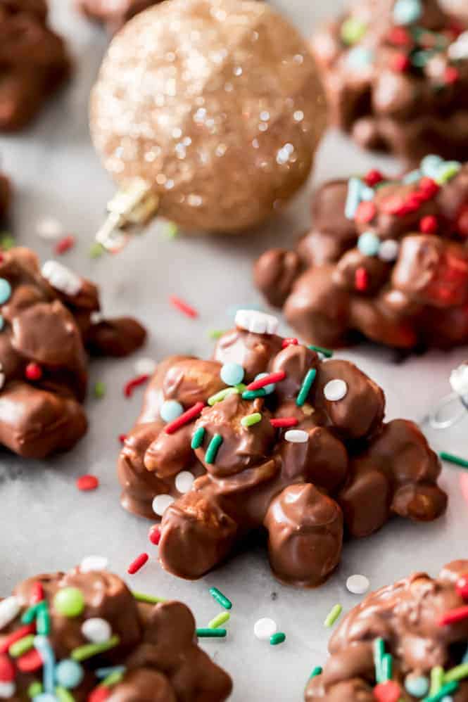 Crockpot candy clusters.