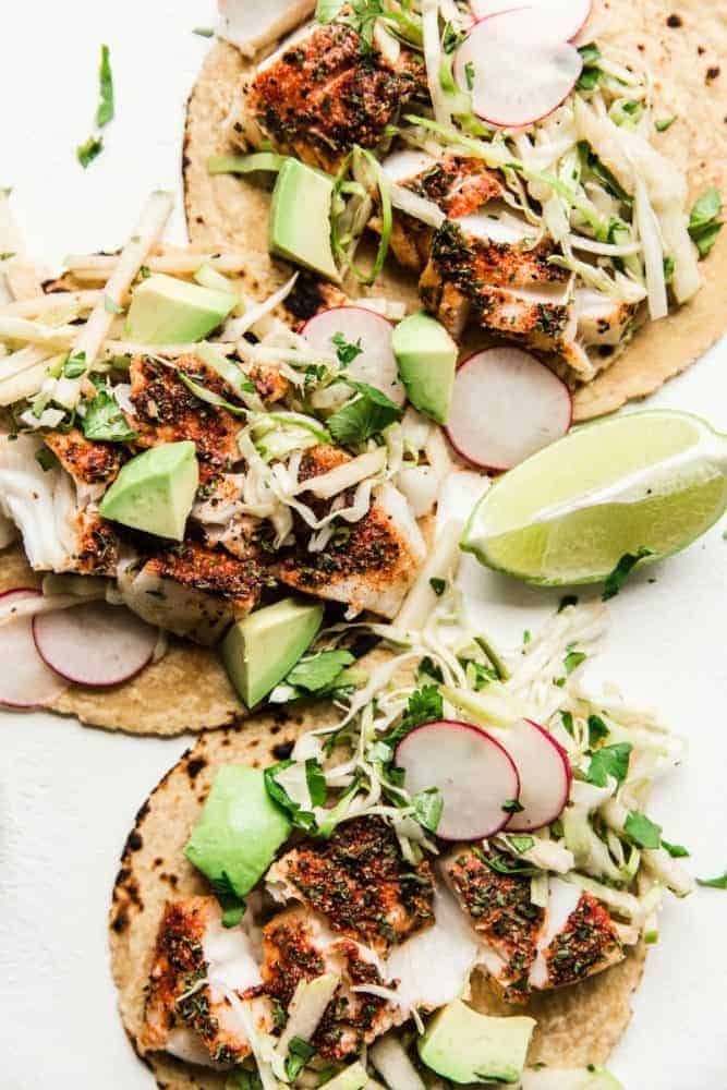 Smoky Paprika Fish Tacos with an Apple Slaw - The Cookbook ...