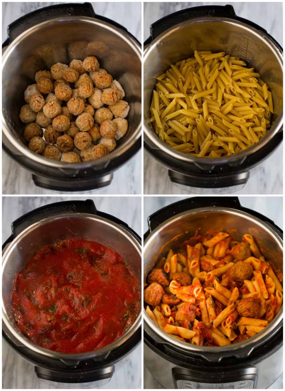 Instant Pot Pasta with Meatballs - 61