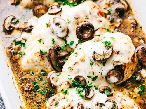 Easy Baked Cheesy Mushroom Chicken The Recipe Critic