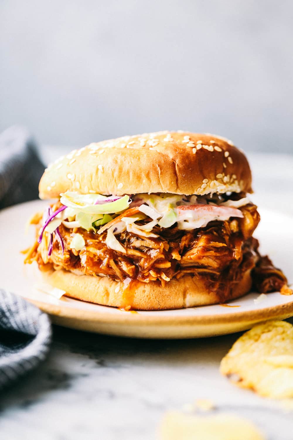 Melt in Your Mouth Slow Cooker BBQ Chicken