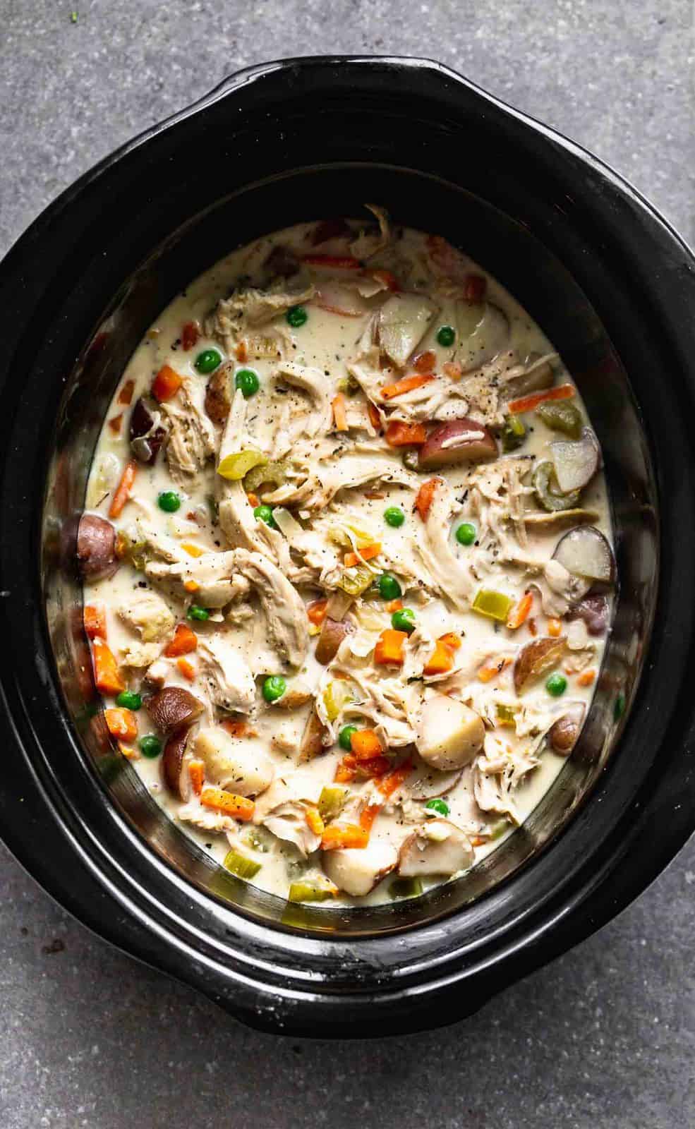 Slow Cooker Chicken Pot Pie