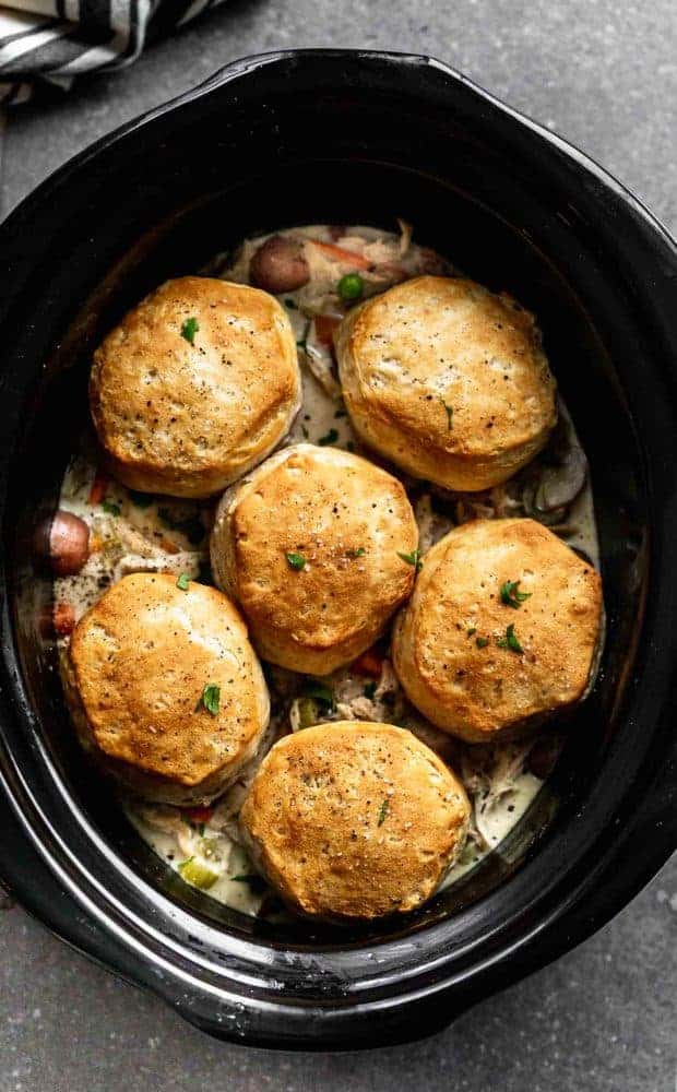 slow cooker chicken pot pie