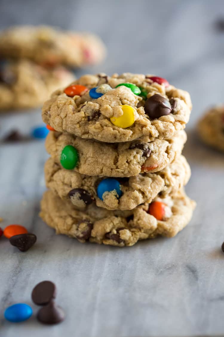 Cookies in a stack.