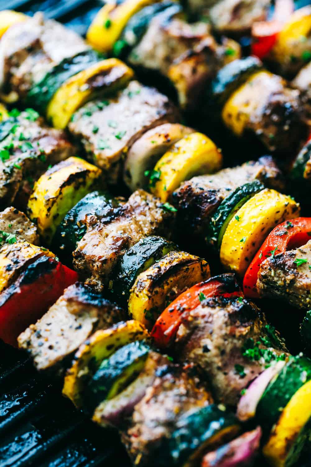 Grilled Tuscan Pork Skewers | A Recipe Critic