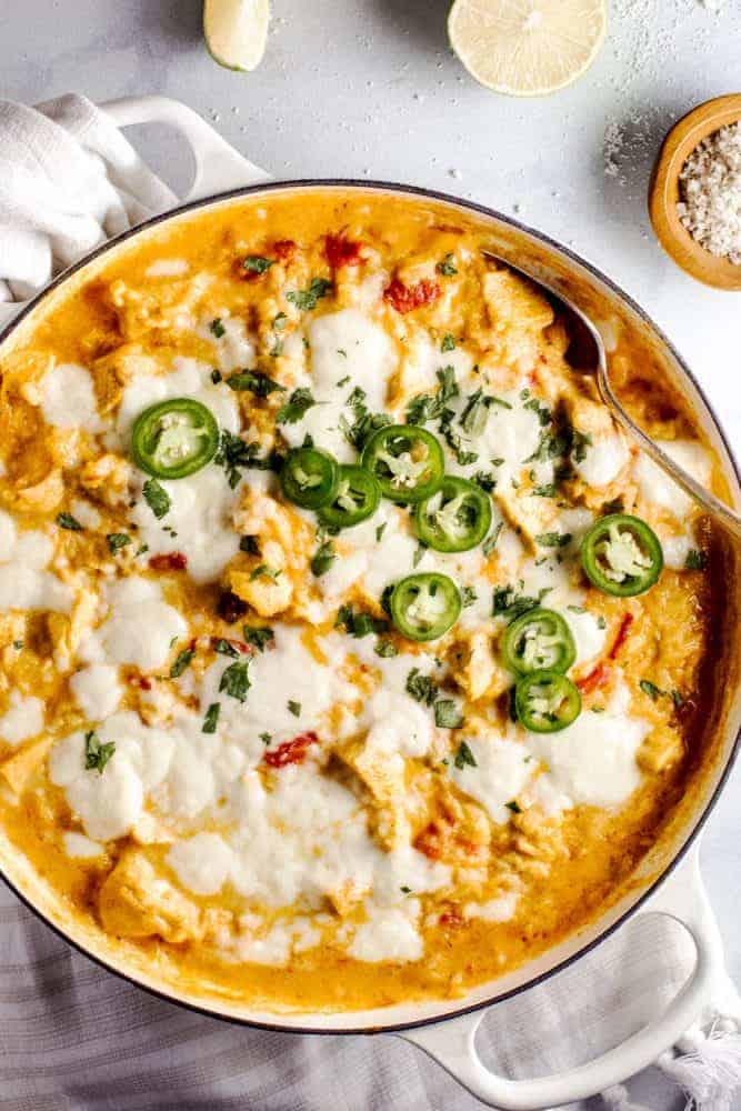 Queso Chicken Skillet The Recipe Critic