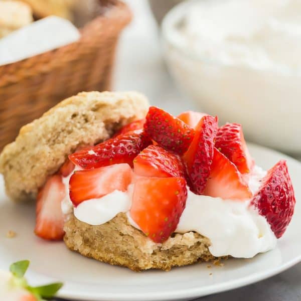 strawberry shortcake recipe close up