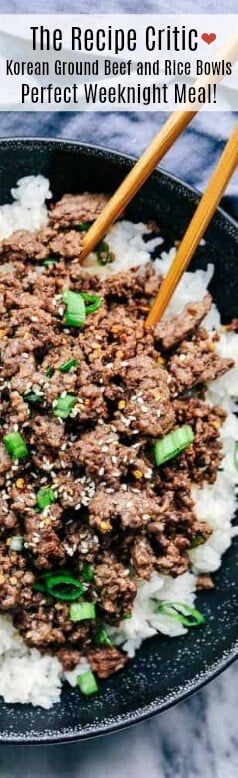 Korean Ground Beef And Rice Bowls The Recipe Critic