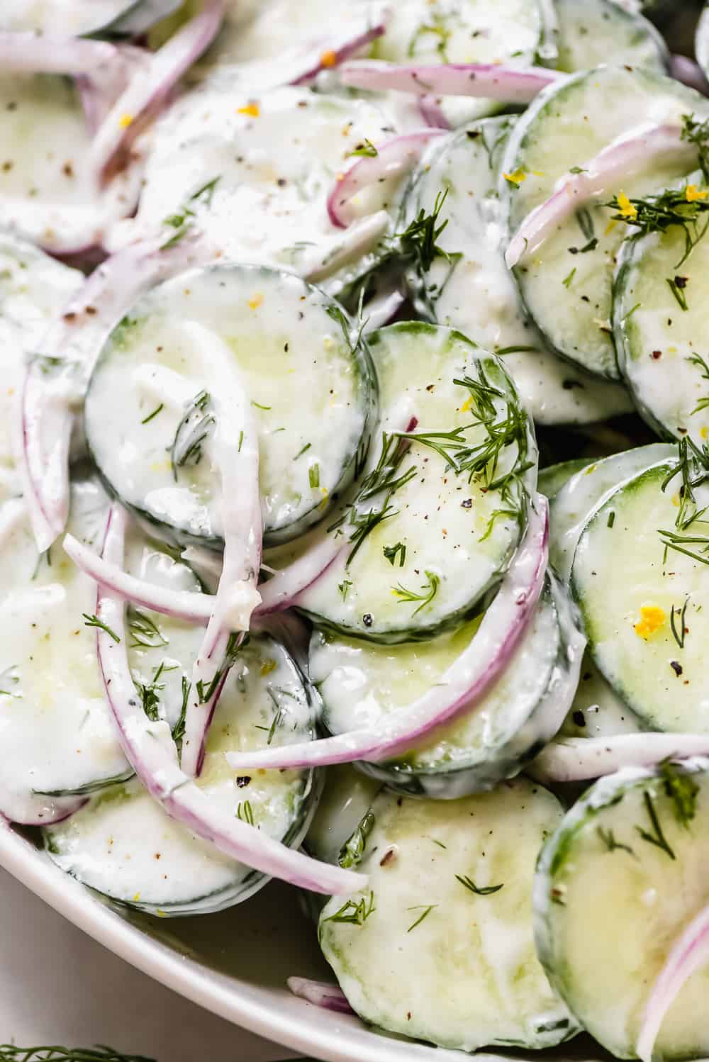 Creamy Cucumber Salad unclose