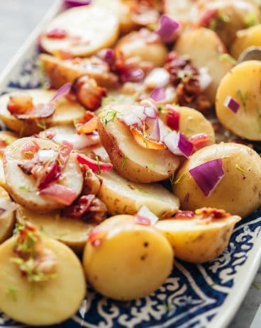 Closeup of German Potato Salad