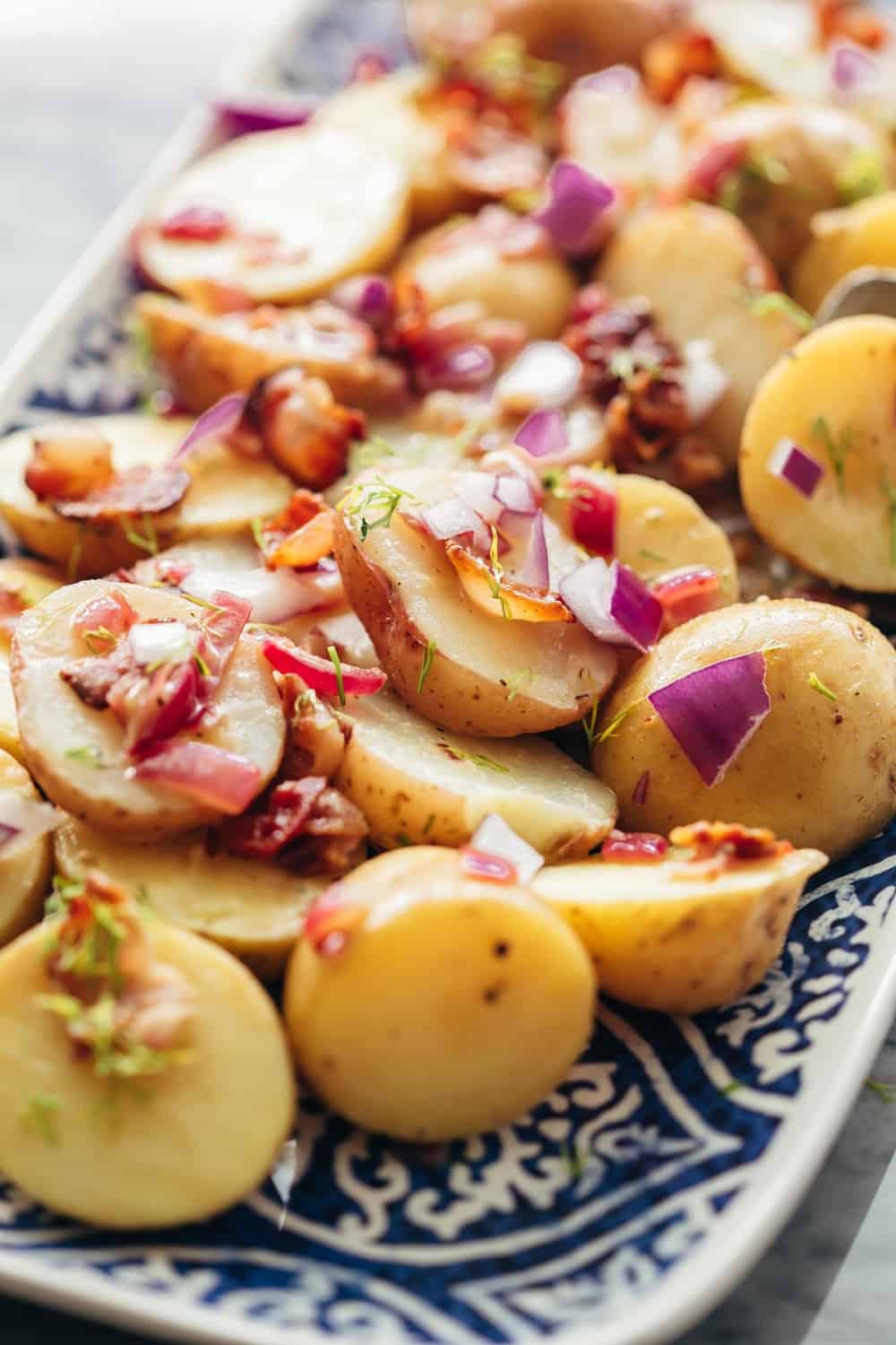 Closeup of German Potato Salad