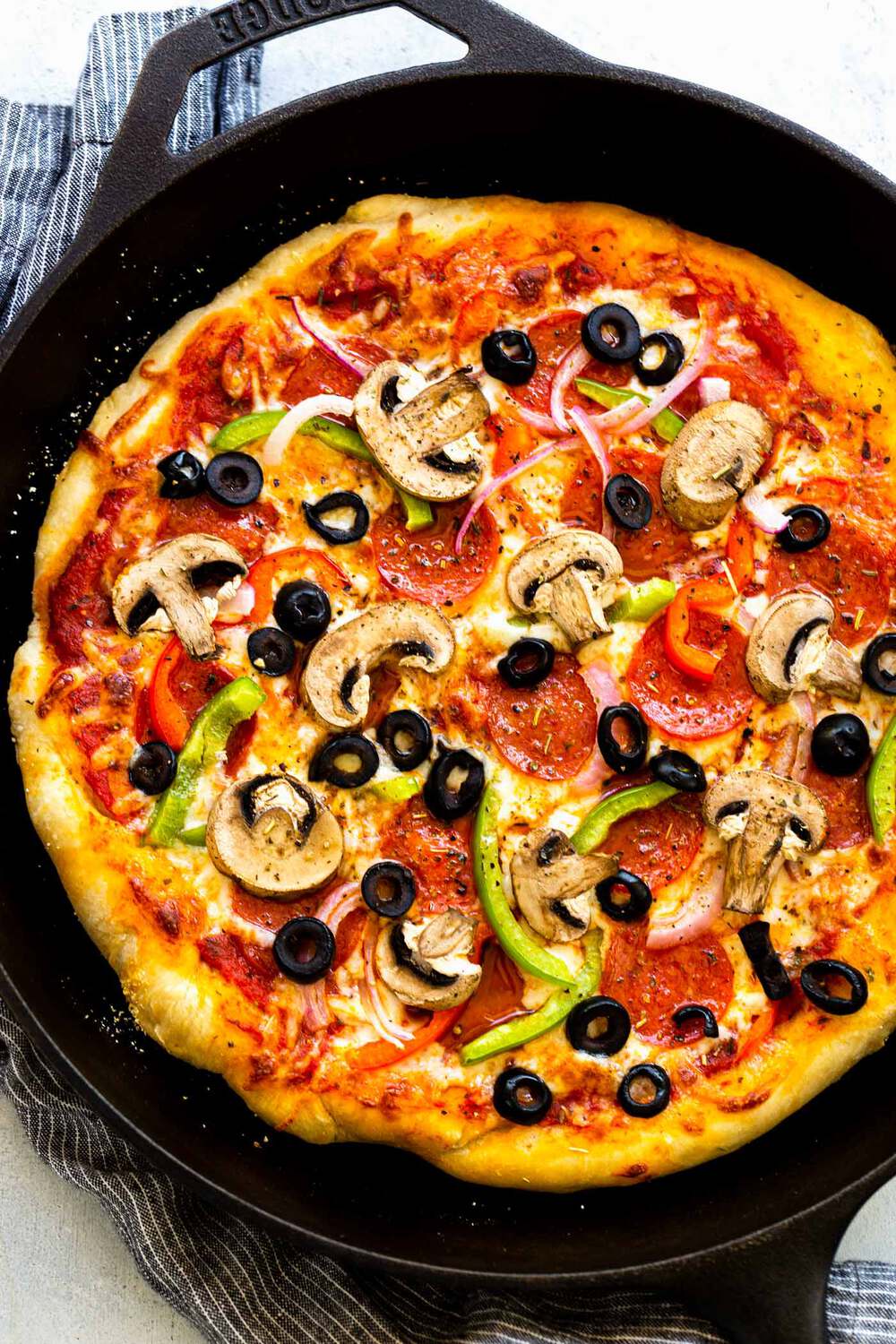 Cast Iron Skillet Pizza Recipe