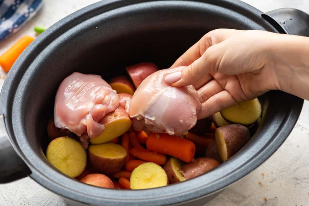 Slow Cooker Brown Sugar Balsamic Chicken and Vegetables - 42