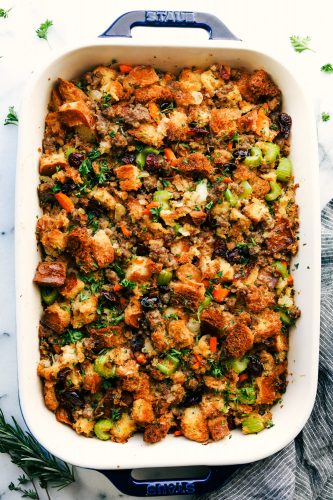 Grandma's Sausage Herb Stuffing | The Recipe Critic