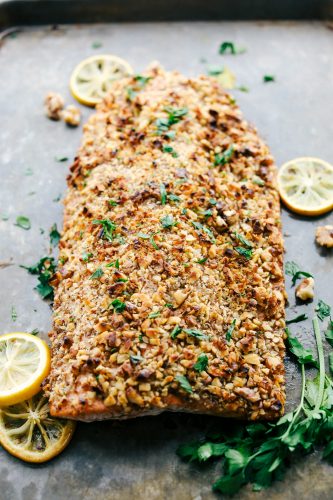 Walnut Crusted Maple Salmon | The Recipe Critic