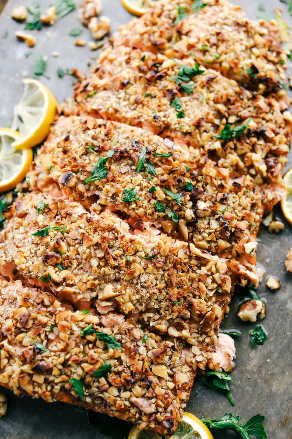 Walnut Crusted Maple Salmon | The Recipe Critic