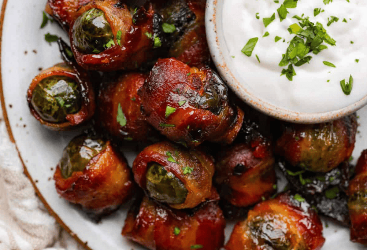 Awesome Bacon Wrapped Brussels Sprouts