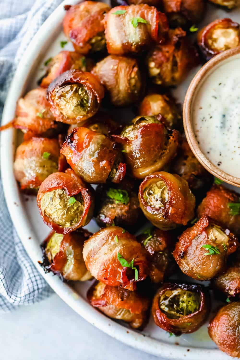 Awesome Bacon Wrapped Brussels?Sprouts