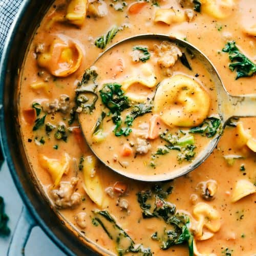 Creamy Tomato Tortellini Soup