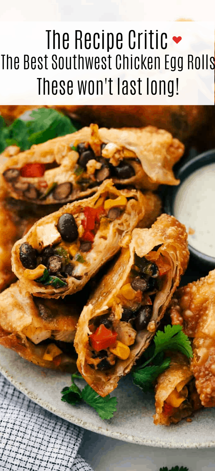 Southwestern Egg Rolls (Baked or Fried) + How to Freeze
