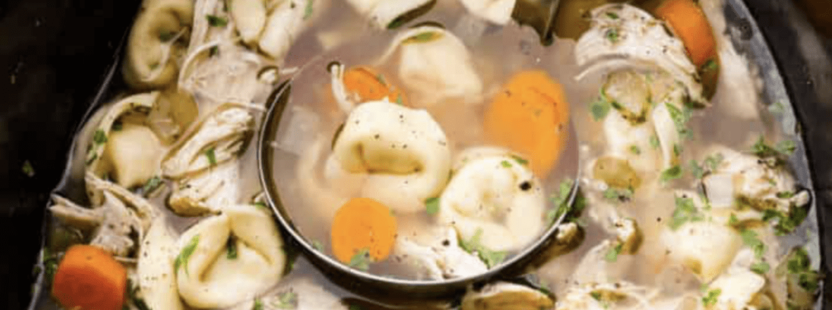 Crock Pot Chicken Tortellini Soup ⋆ Real Housemoms