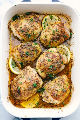 Oven Baked Chicken Thighs