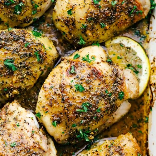 Oven Baked Chicken Thighs