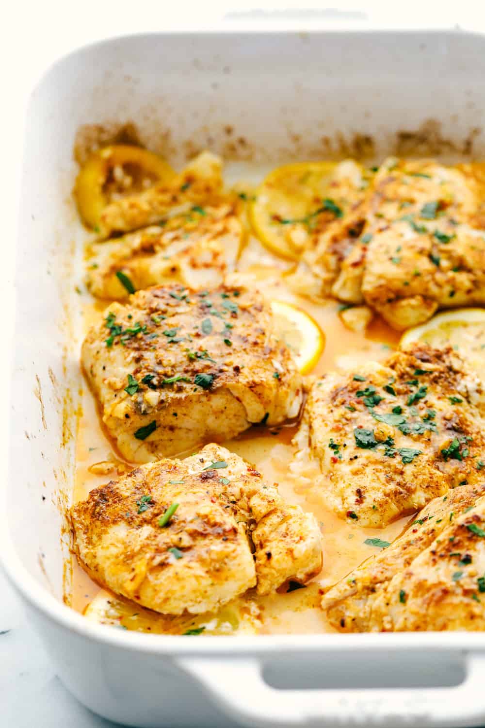 Baked Cajun Garlic Butter Cod - Yummy Recipe