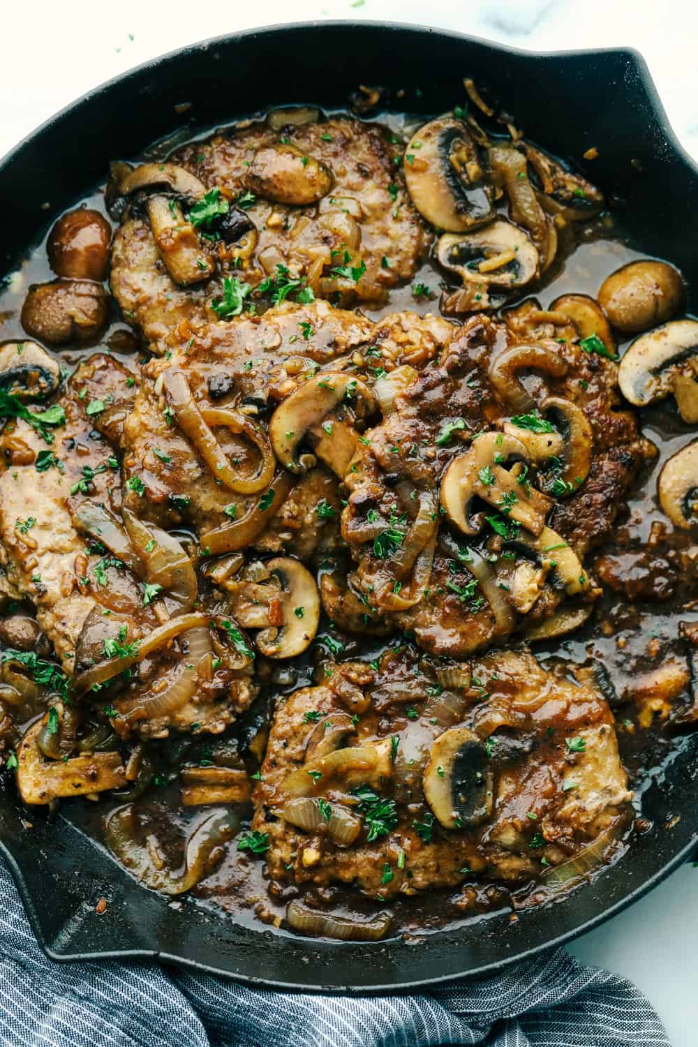 Easy Beef Cube Steak with Mushroom Gravy - 51