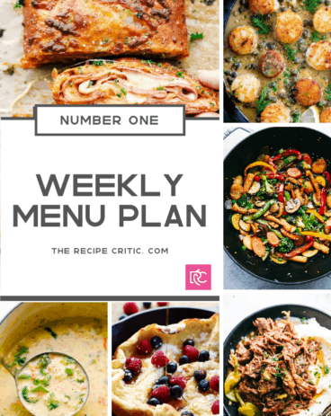 Weekly Family Meal Plans & Menu Ideas - The Recipe Critic