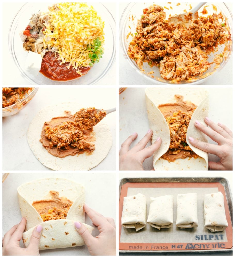 Cream Cheese Chicken Chimichangas Recipe -  Making Menu  Planning Easy!