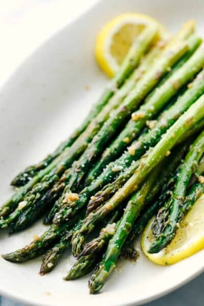 Roasted Lemon Honey Garlic Asparagus | The Recipe Critic