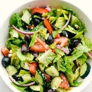 Greek Salad with the BEST Dressing - 70