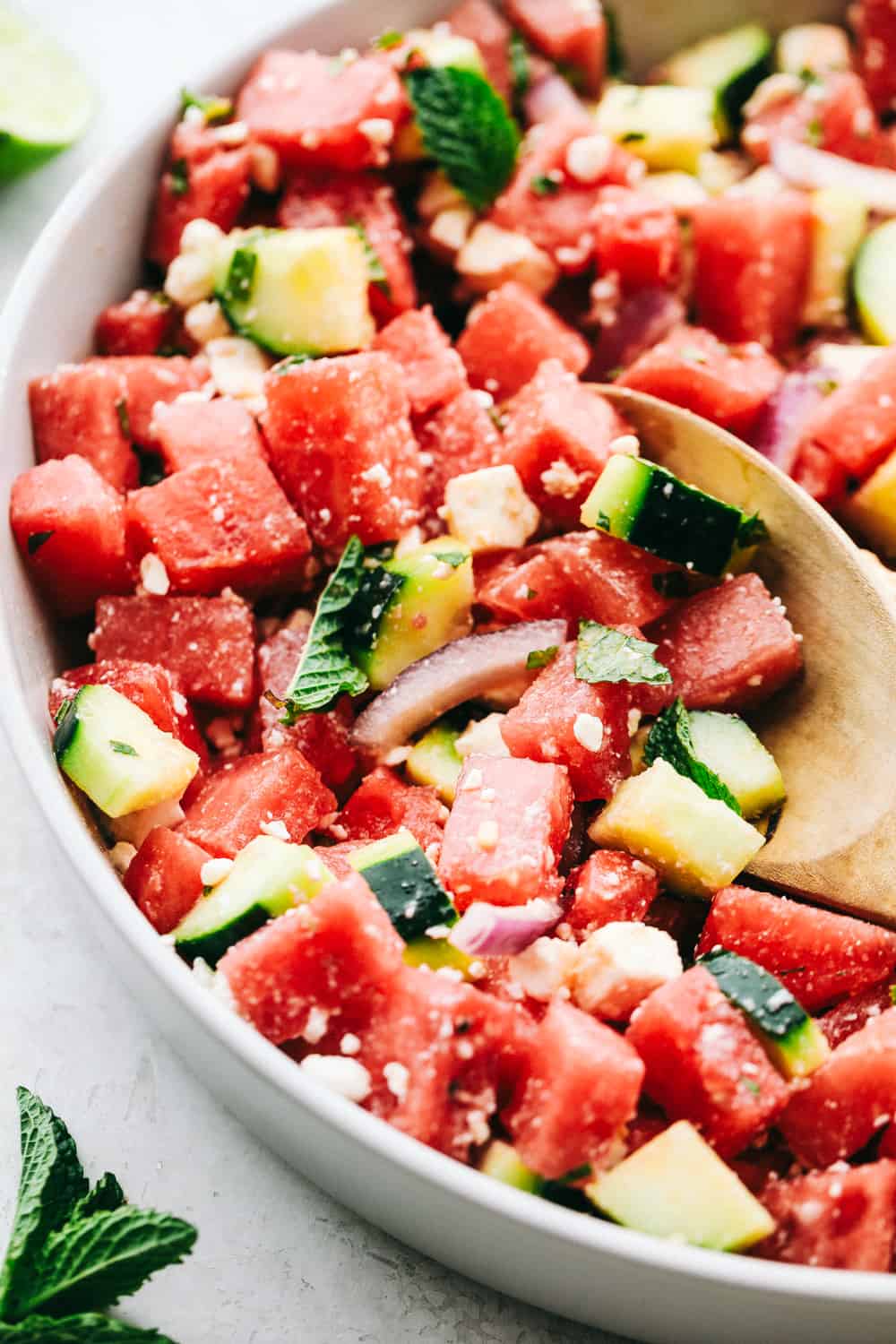 Mouthwatering Watermelon Salad with Feta | The Recipe Critic