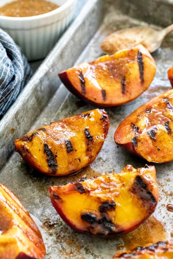 Brown Sugar Grilled Peaches - 96